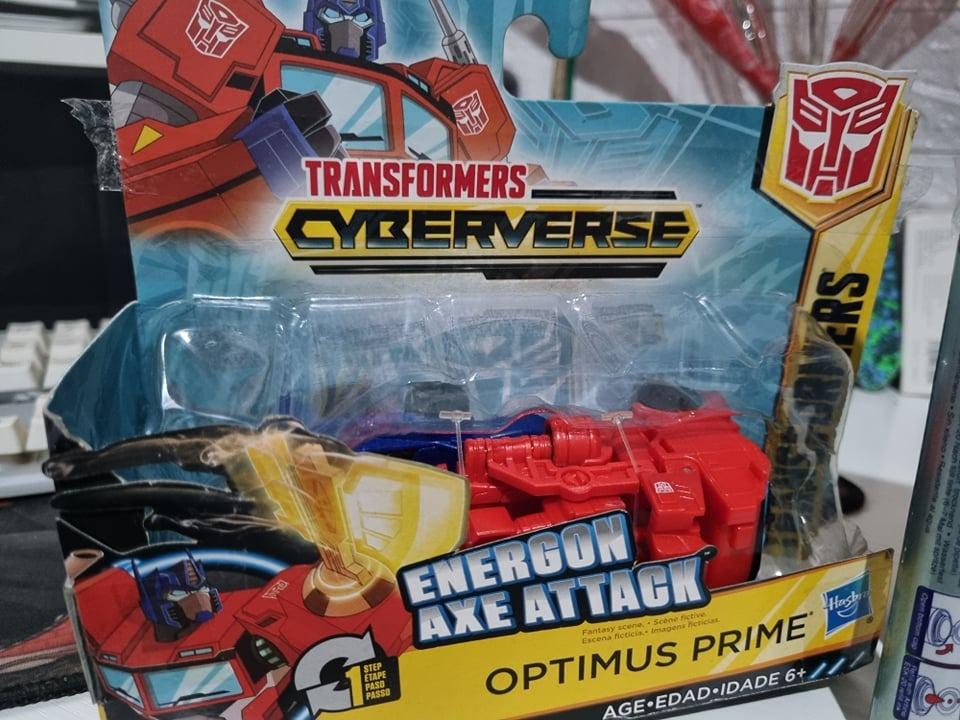 (Lot of 3)Transformers Cyberverse Optimus Prime Matrix Mega Shot and