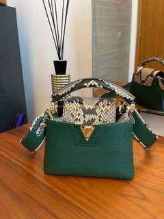 Louis Vuitton 2019 Python-Trimmed Capucines Mini - Black Satchels, Handbags  - LOU291932