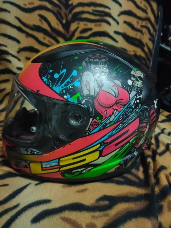 LS2 Rapid Feisty Full Face Helmet Motorbikes Motorbike Parts