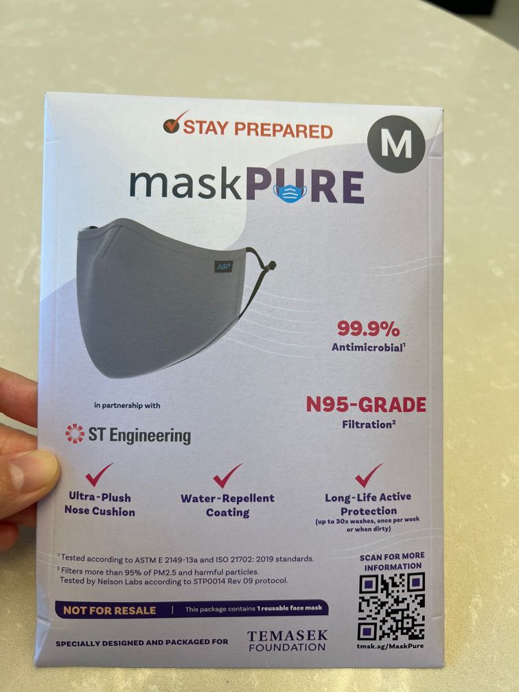 Mask from Temasek Foundation, Health & Nutrition, Face Masks & Face