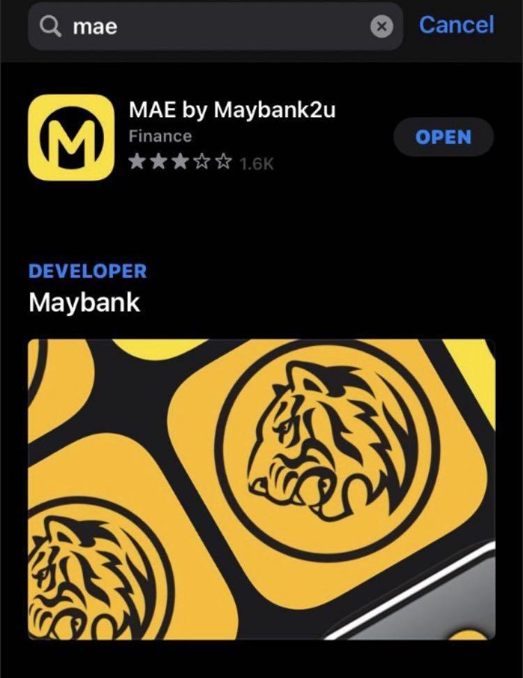 Mae maybank app