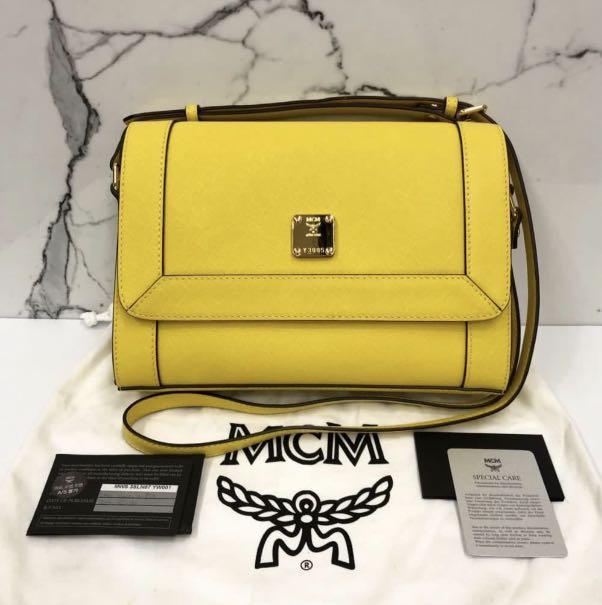 Mcm sales bag yellow