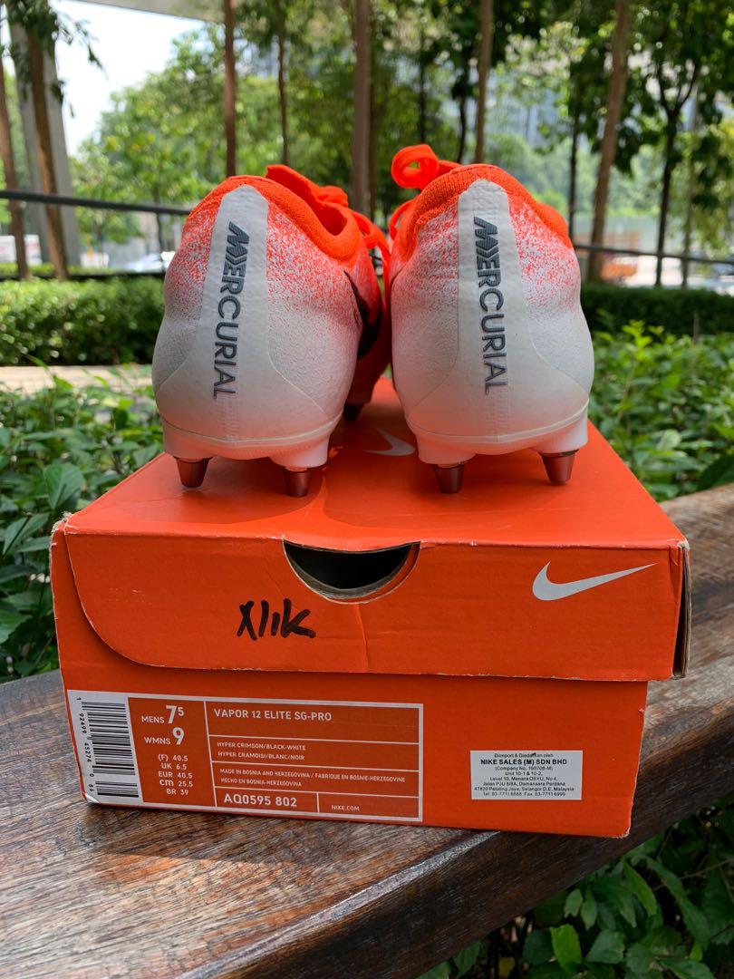 Mercurial vapor 12 euphoria orange SG Men s Fashion Footwear