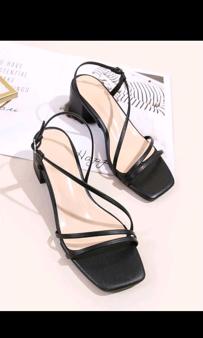 Minimal best sale strappy heels
