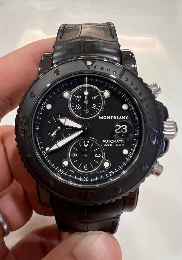 Montblanc Sport DLC chrono 43mm Luxury Watches on Carousell