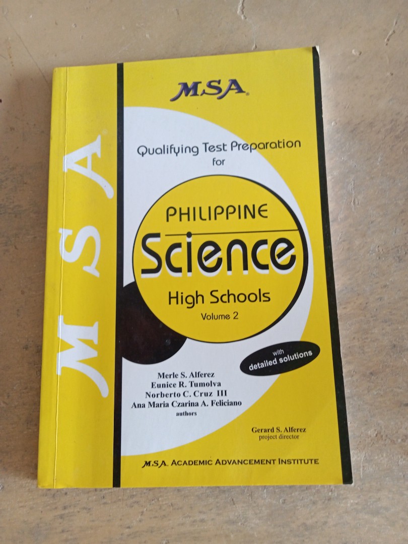 Msa Philippine Science High school reviewer vol. 2, Hobbies & Toys ...