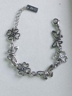 M+Y Surgical High Quality Stainless Bracelet (flowers & butterfly)