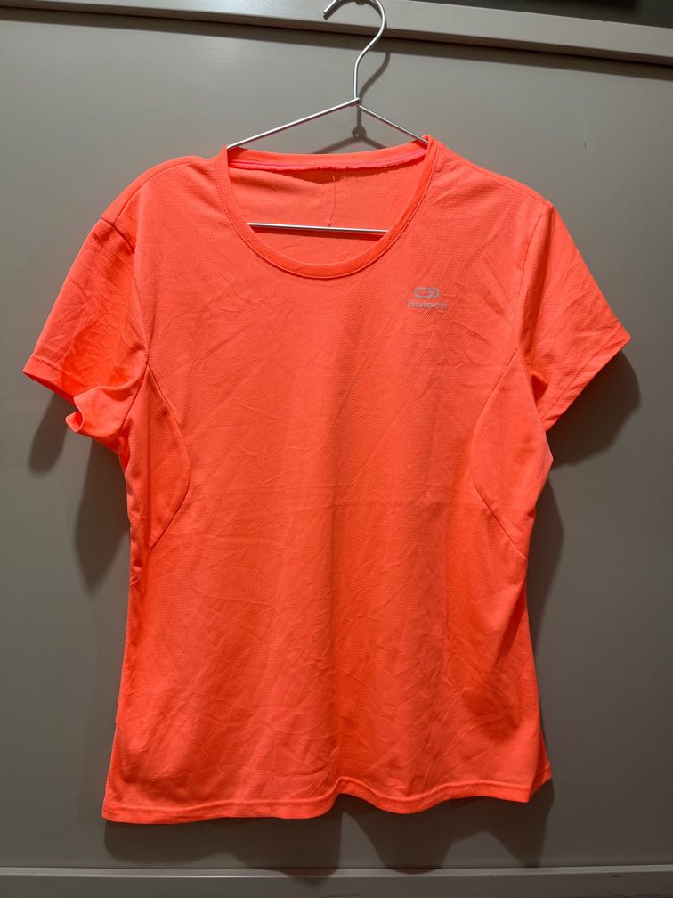 neon orange dri fit shirt