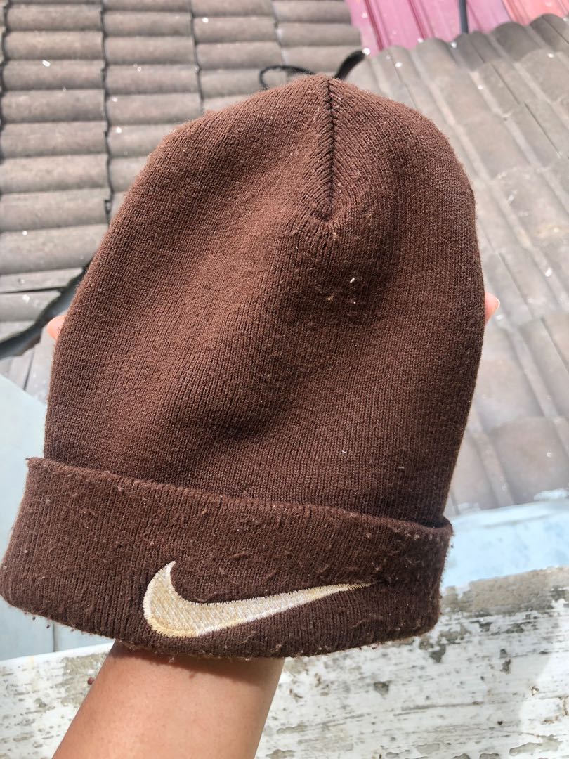 nike tan beanie