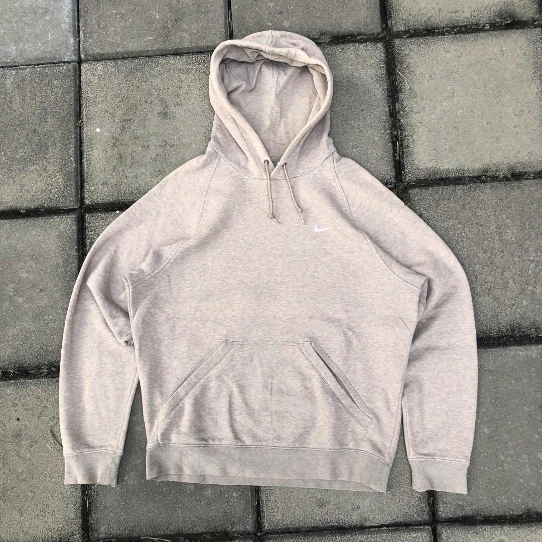nike black mini swoosh hoodie