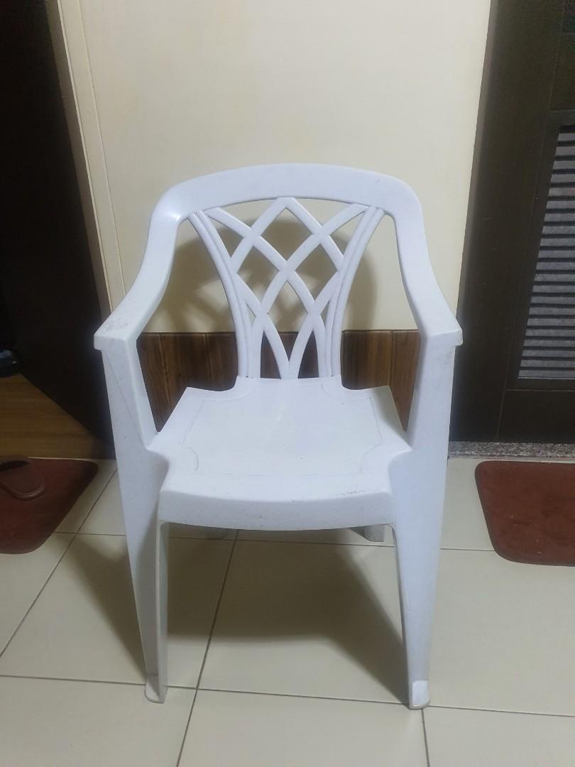 Pair LIFETIME table and chair with arm rest, Furniture & Home Living