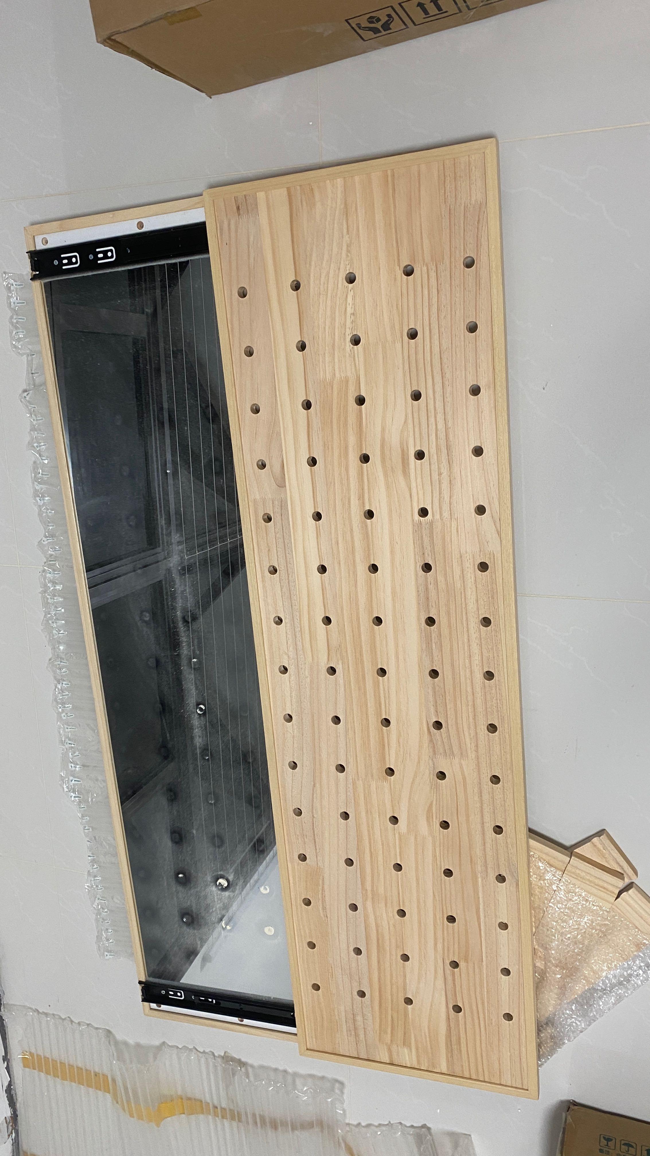 Pegboard Concealed Mirror, Furniture & Home Living, Home Decor, Mirrors