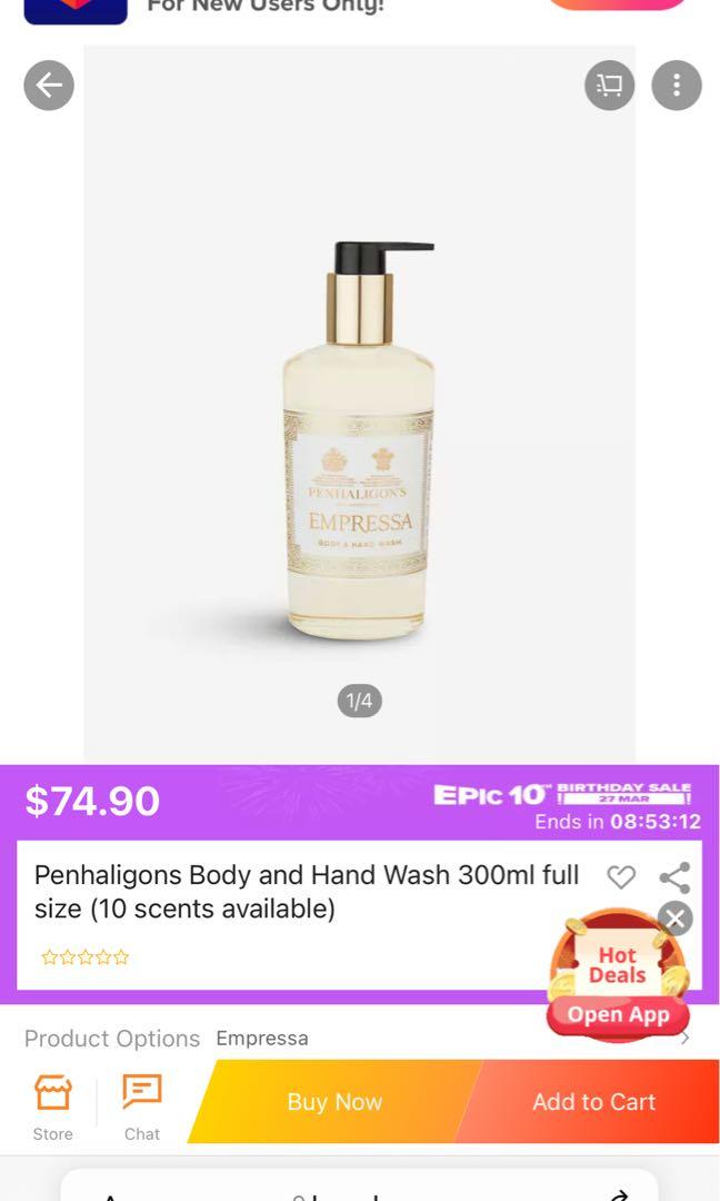 Penhaligon Empressa Hand and Body Wash 300 ml, Beauty & Personal Care
