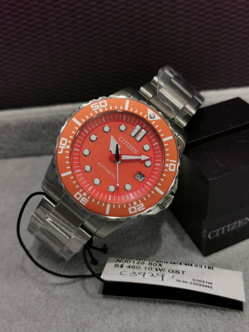 Citizen orange dive 2025 watch