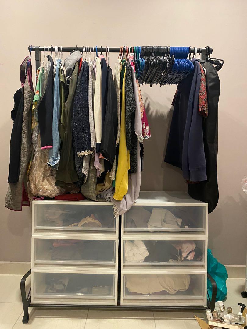 Portis clothing rack Furniture Home Living Furniture on Carousell
