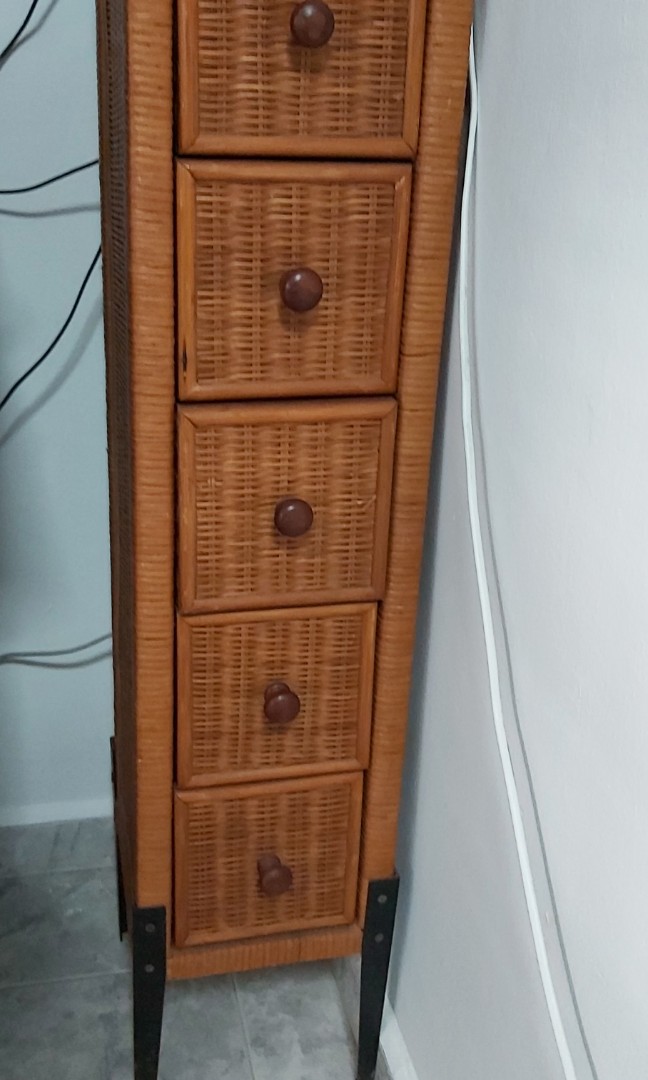 Rattan basket drawer, Furniture & Home Living, Home Decor, Other Home