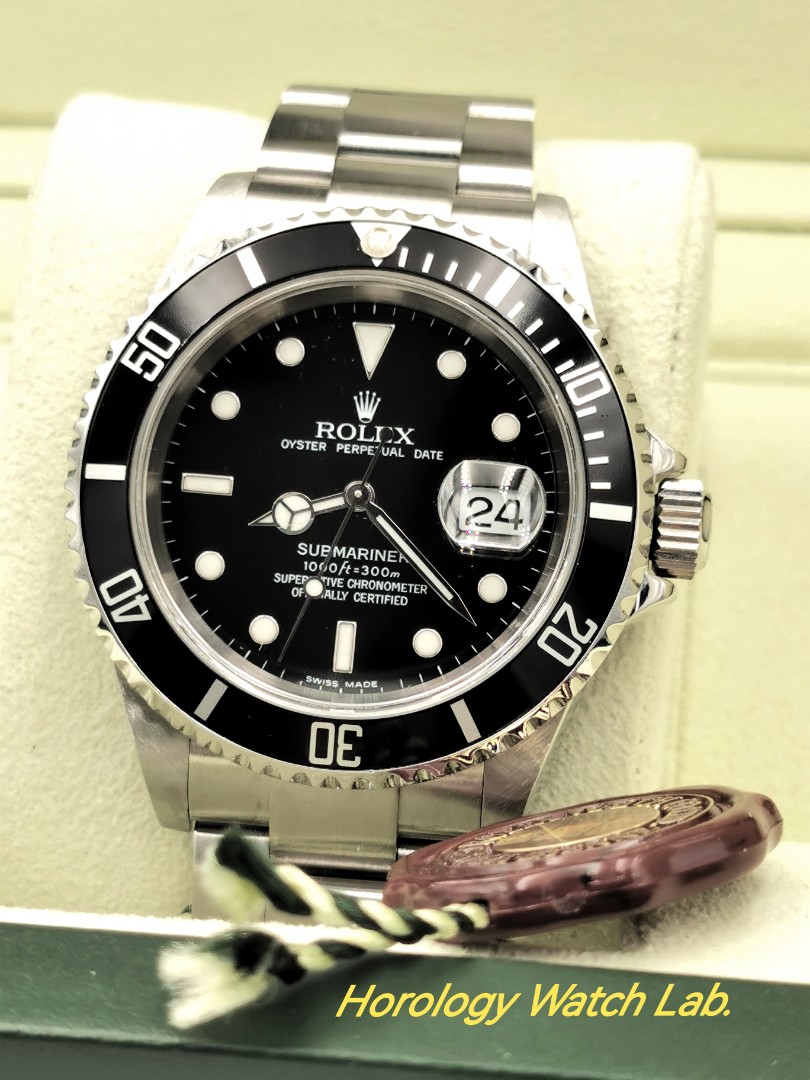Rolex Submariner 16610 Sports Watch. Recently Serviced No Pinhole B P with 2005 Purchase Receipt Luxury Watches on Carousell