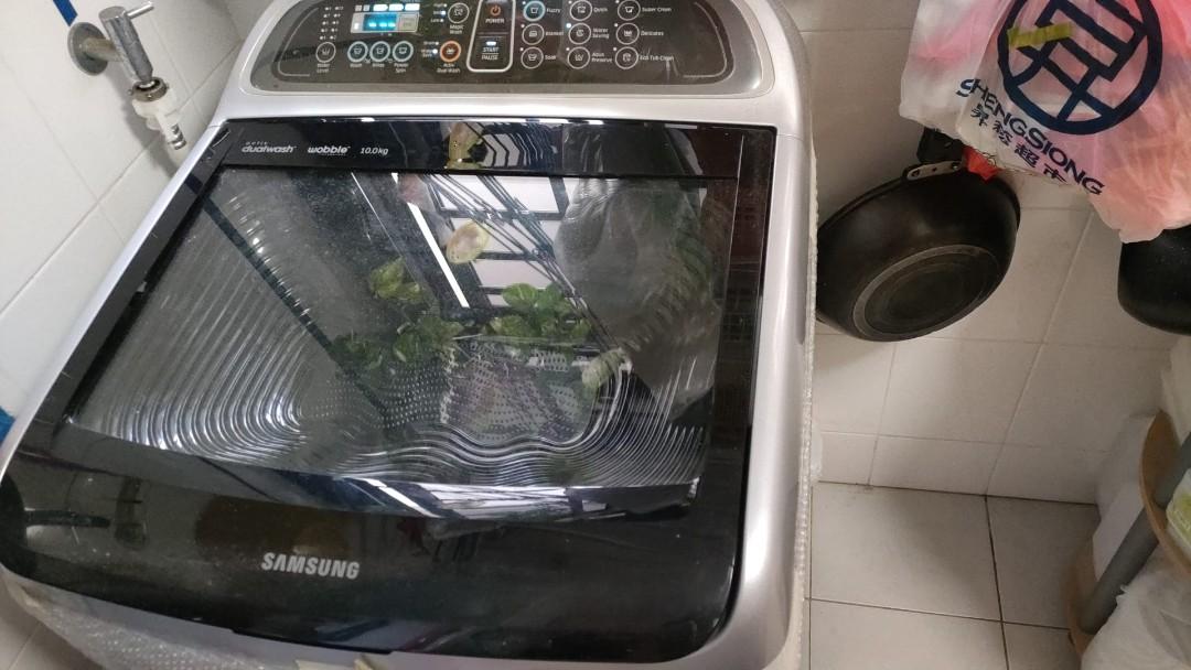 Samsung 10kg WA10J5730SS Washing Machine Top Load, TV & Home Appliances