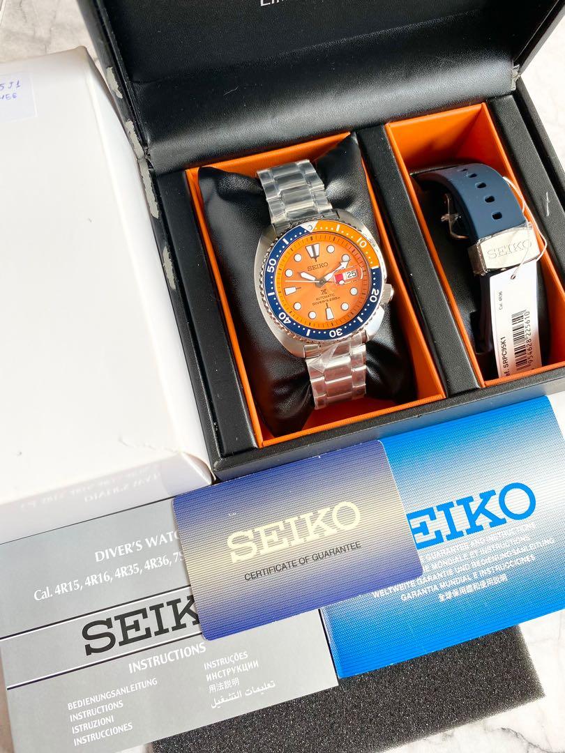 Seiko Turtle Nemo SRPC95K1 Limited Edition, Fesyen Pria, Jam Tangan di  Carousell