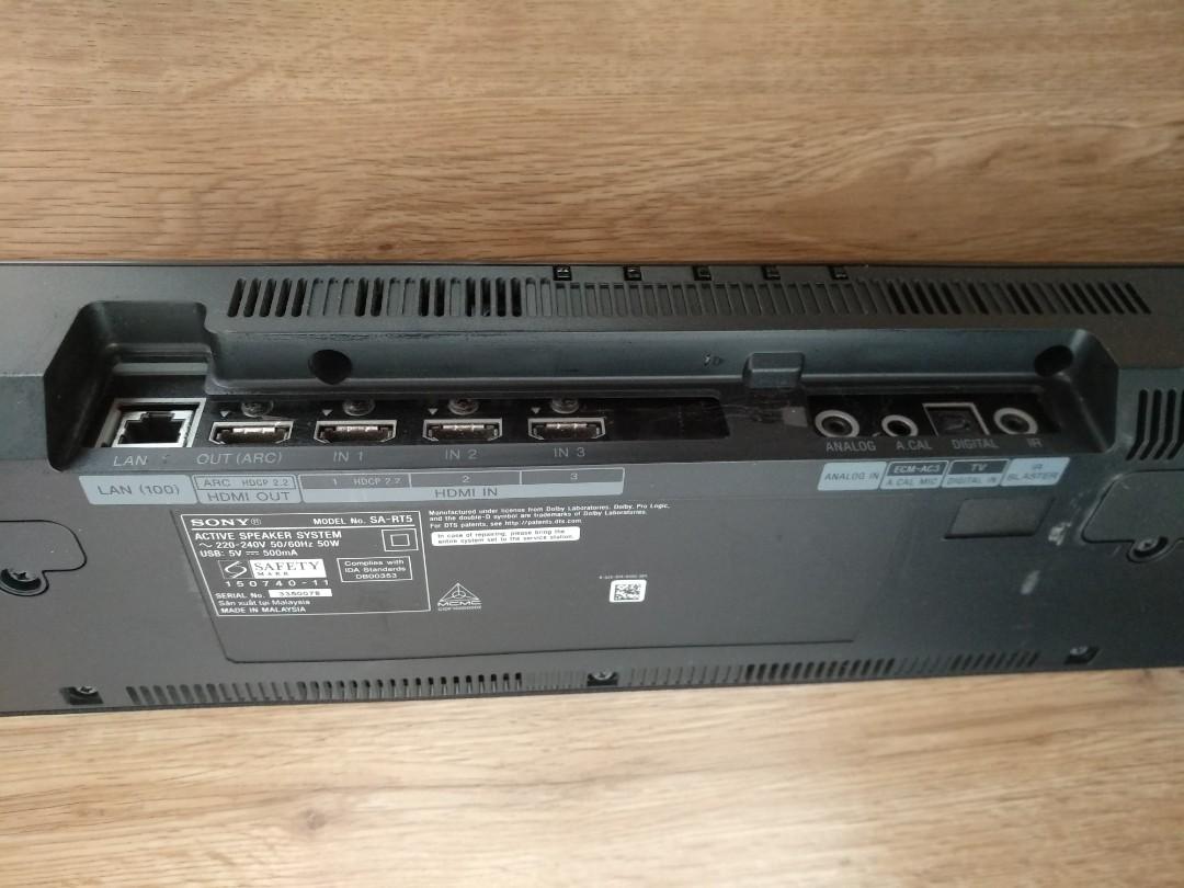 Sony HTRT5 5.1 channel wireless sound bar with sub woofer and remote