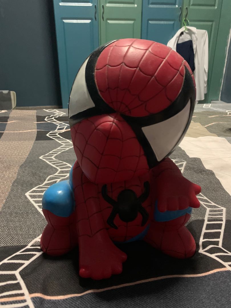 Spider-Man Piggy bank, Hobbies & Toys, Toys & Games on Carousell