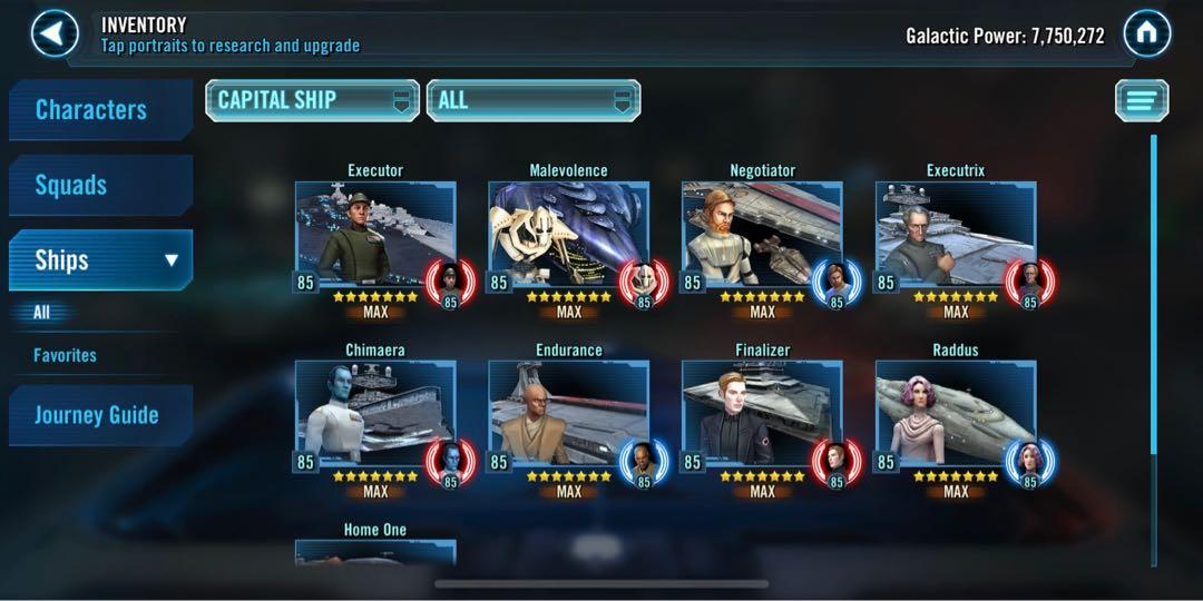 galaxy of heroes account for sale