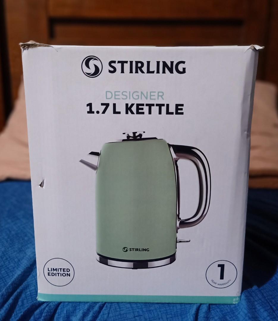 Stirling Designer Electric 1.7L Kettle, Limited Edition, Matte Green