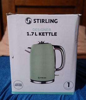Stirling Designer Electric 1.7L Kettle, Limited Edition, Matte Green Finish
