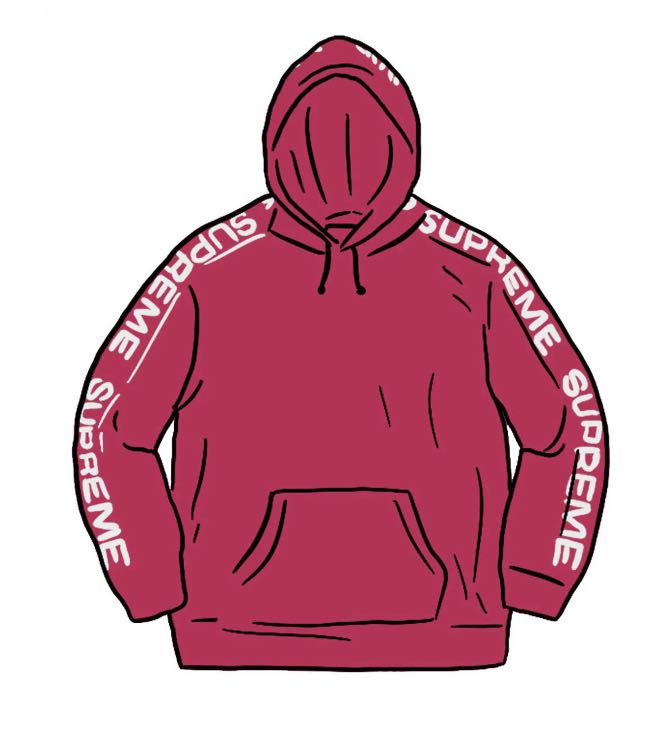 Supreme Metallic Rib Hooded Sweatshirt