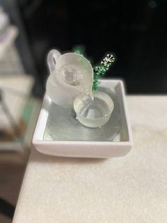 Tabletop Fengshui Glass Water Fountain