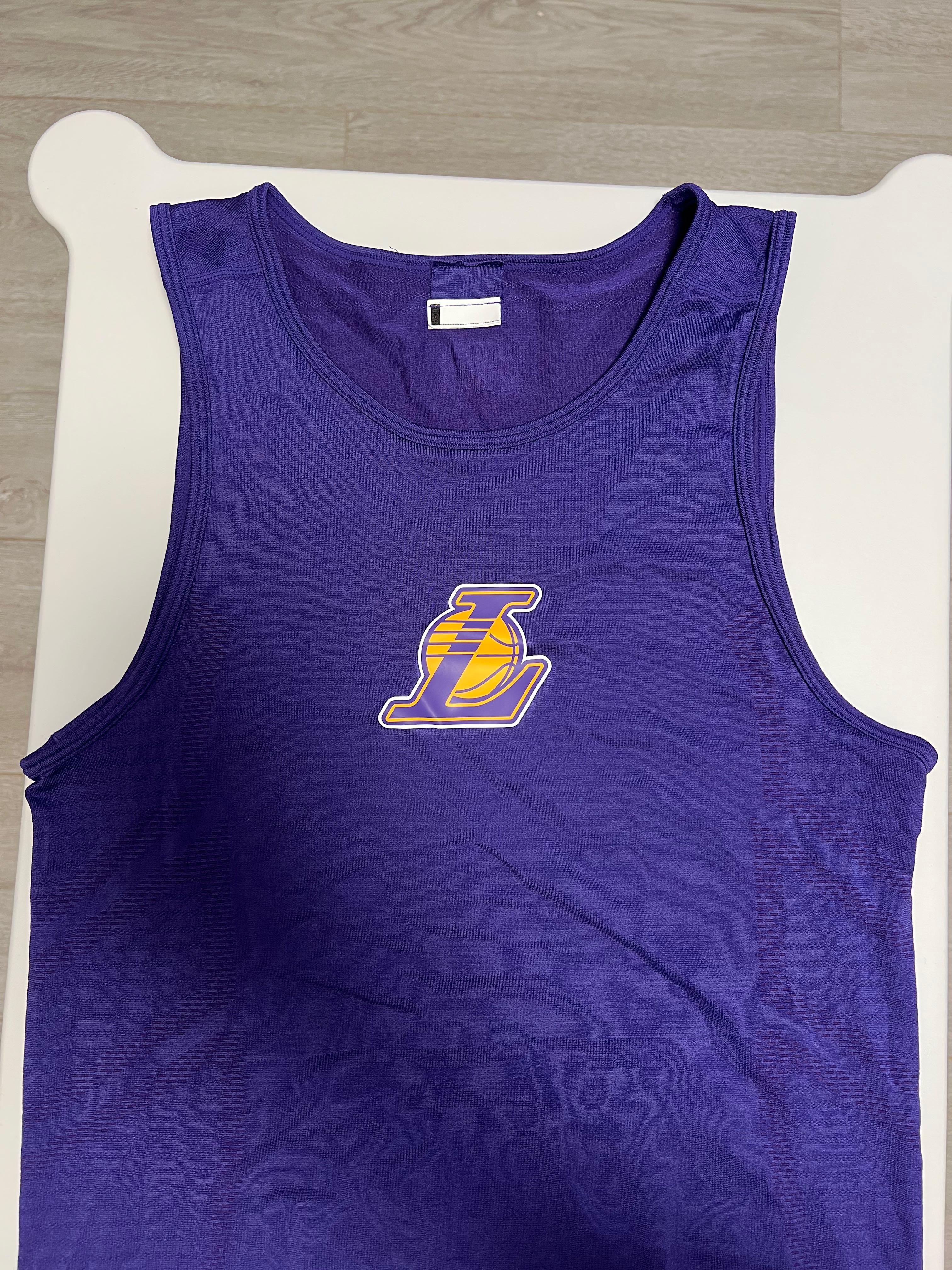 Buy Men'S Slim Fit Basketball Base Layer Jersey Ut500 - Nba Los Angeles  Lakers Online