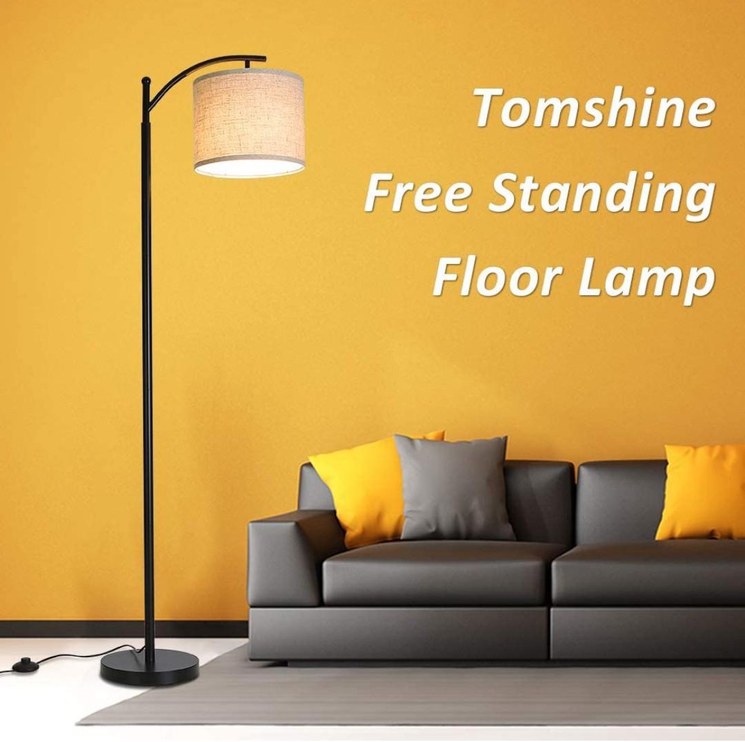 Tomshine Floor Lamp, Modern Floor Lamp Standing Industrial Arc Light