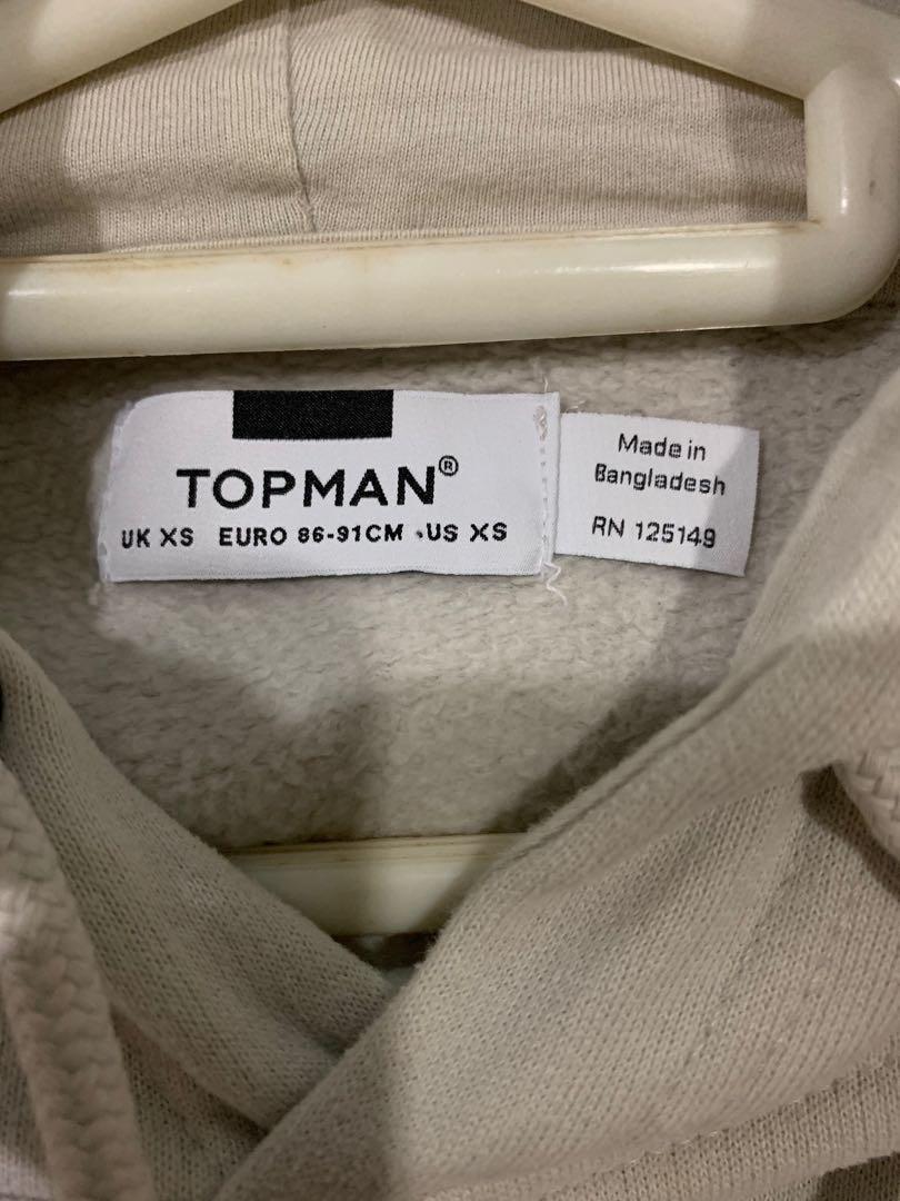 Topman beige hoodie on sale
