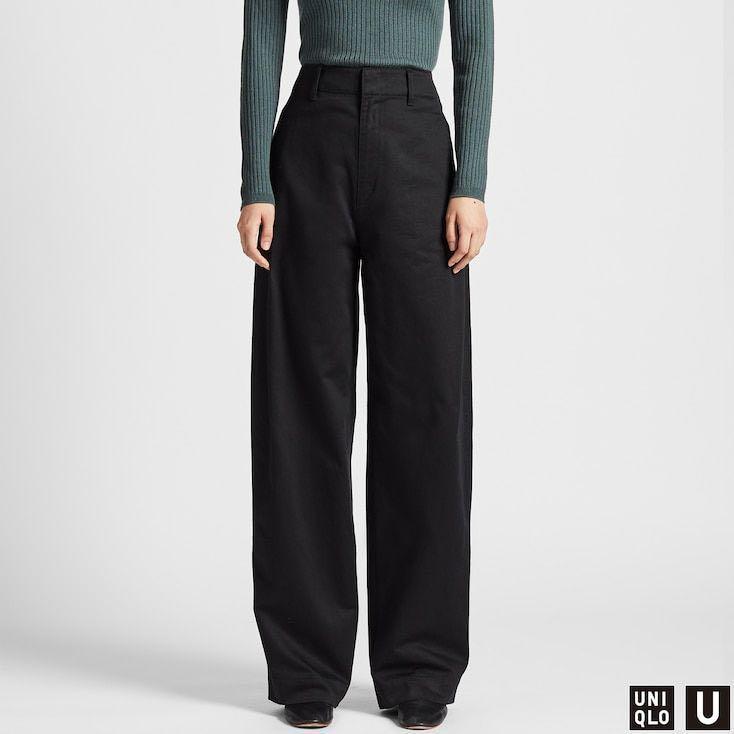 Uniqlo wide fit curve pants Women s Fashion Bottoms Other