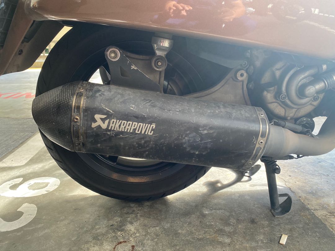 Vespa GTS 300 Akrapovic, Motorcycles, Motorcycle Accessories on Carousell