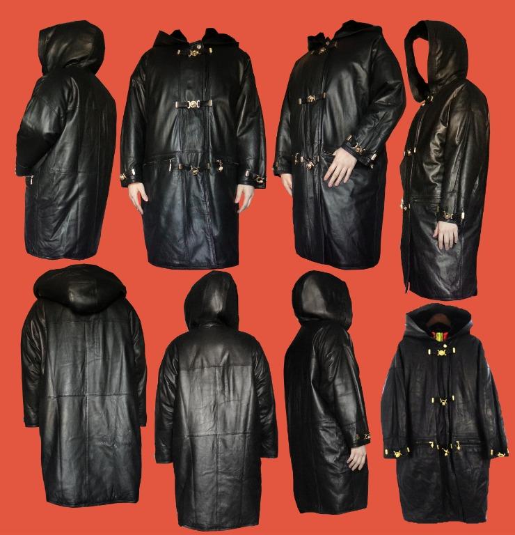 Vintage versace leather jacket best sale