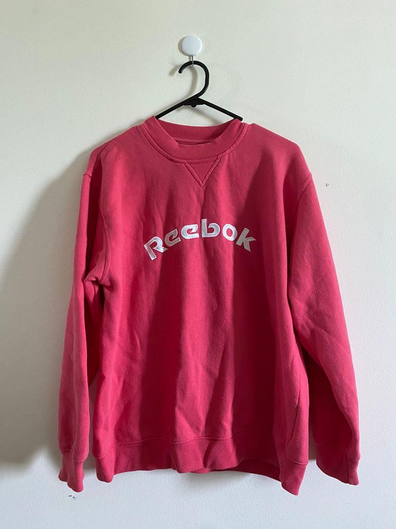 Reebok sale pink sweatshirt