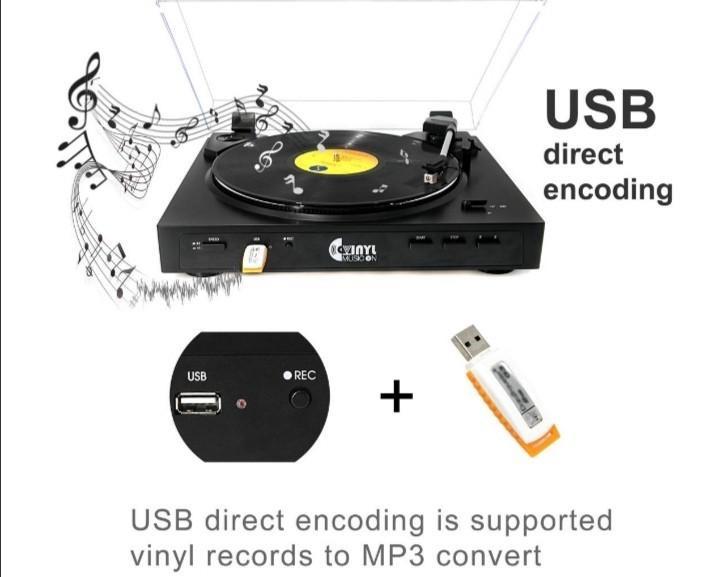 VINYL MUSIC ON FULLY AUTOMATIC TURNTABLE MODELVMO012, Audio, Portable