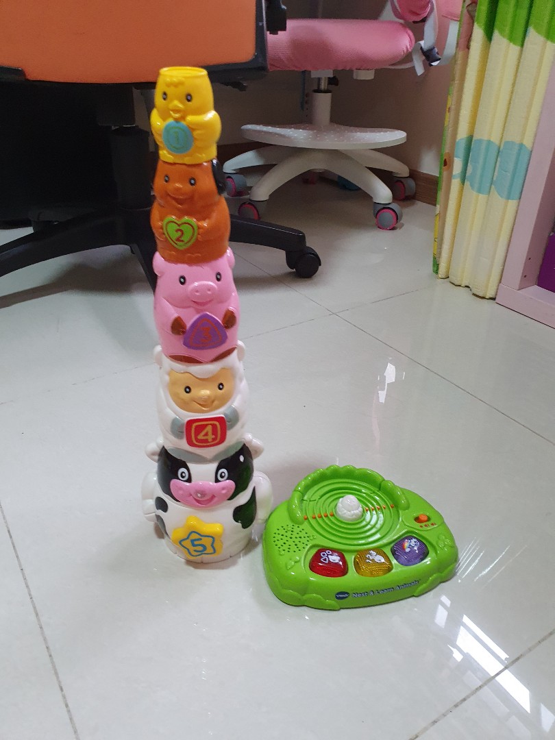 Vtech stacking toy, Babies & Kids, Infant Playtime on Carousell