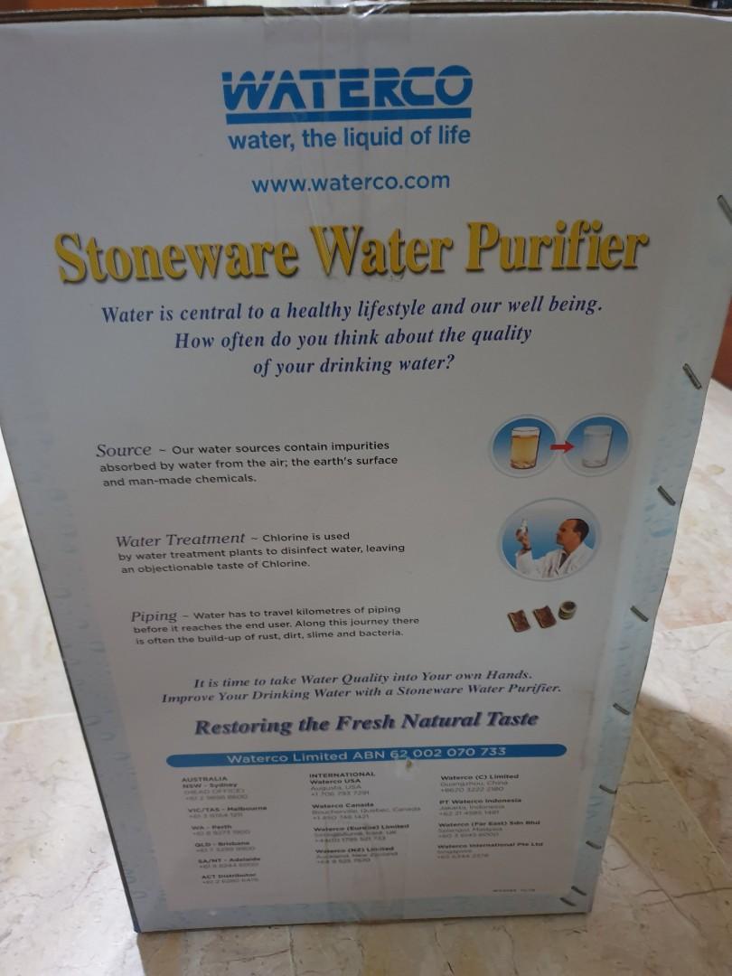 Waterco stoneware water purifier, TV & Home Appliances, Kitchen