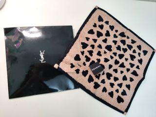 (購自日本）YSL 方型毛巾仔(全新有牌）64199749988225110