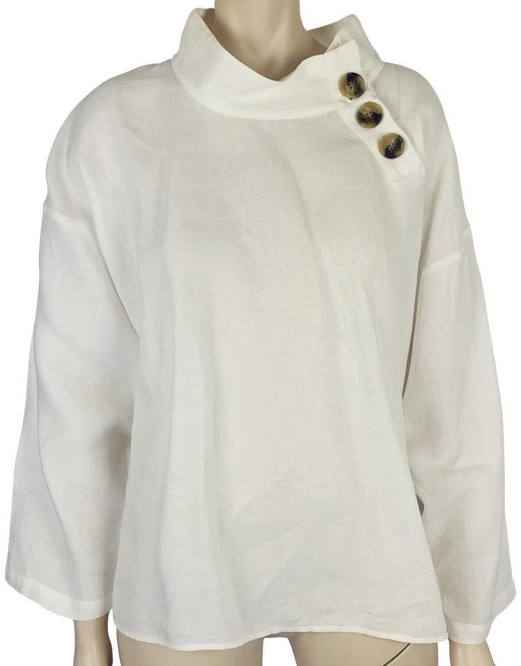 Zara Linen Blouse, Fesyen Wanita 