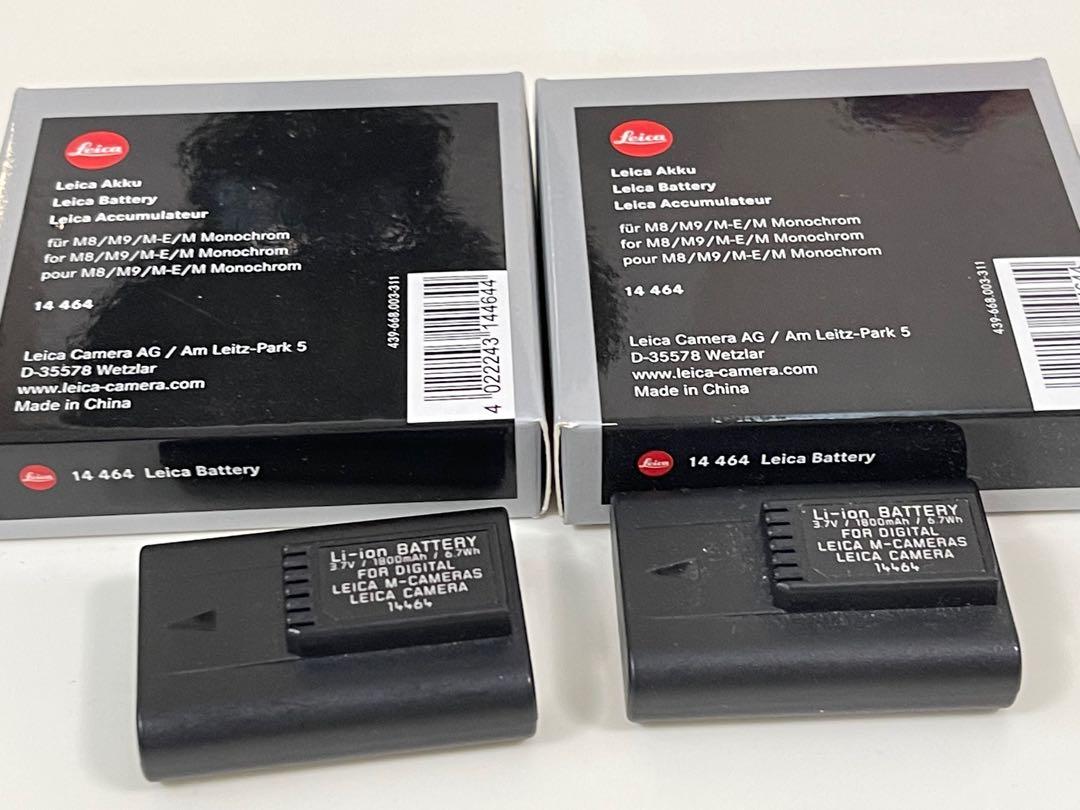 90% new Leica battery 14464 for M8 M9, 攝影器材, 攝影配件, 電池及