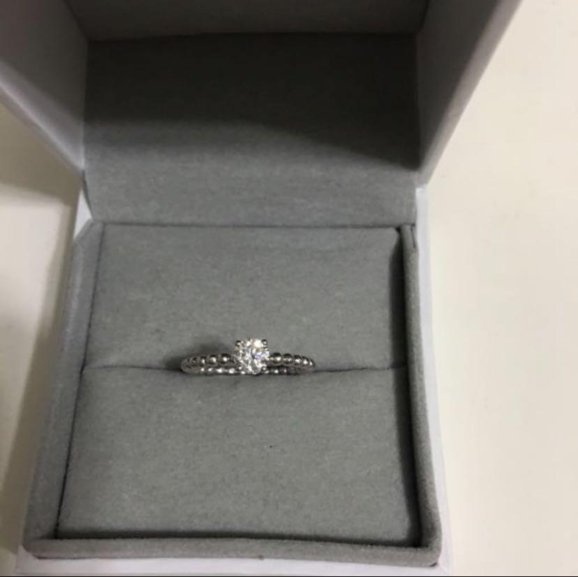 鑽石戒指介子ring 925 鈍銀 女裝 飾物及配件 戒指 Carousell
