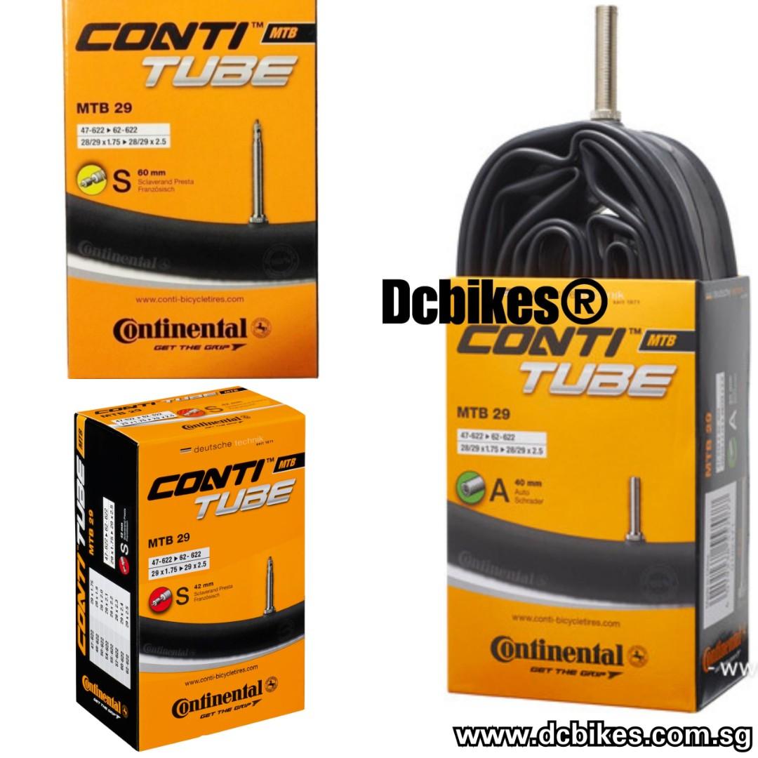Continental road bike deals inner tubes