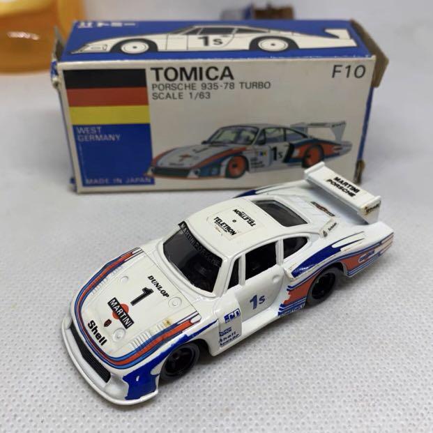 包順豐tomica F10 Porsche 935-78 Turbo 日本製tomy 青箱藍盒, 興趣及