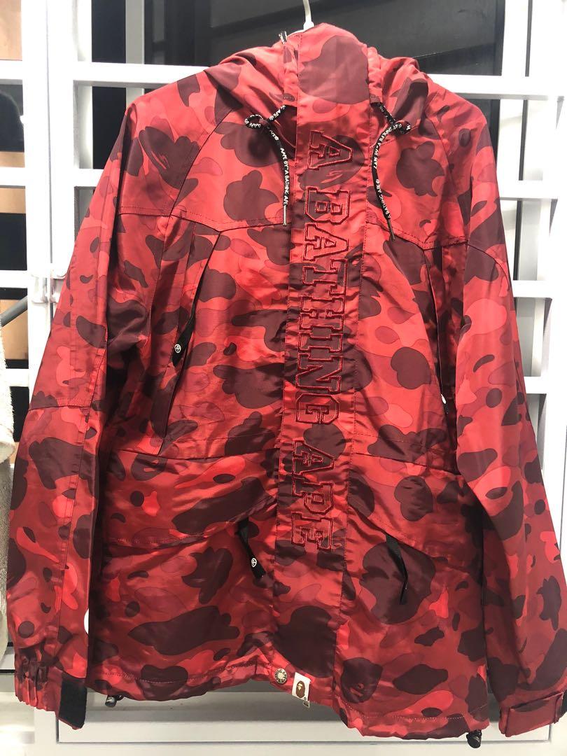 A Bathing Ape windbreaker camo jacket