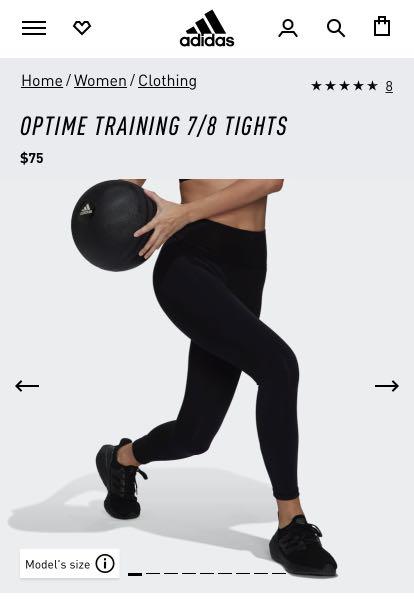 adidas Women's Optime Training 7/8 Tights