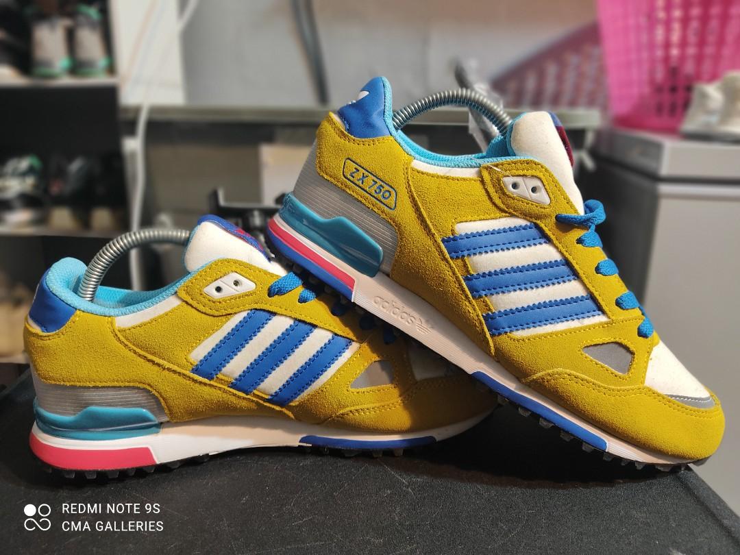 Adidas zx deals 750 yellow blue