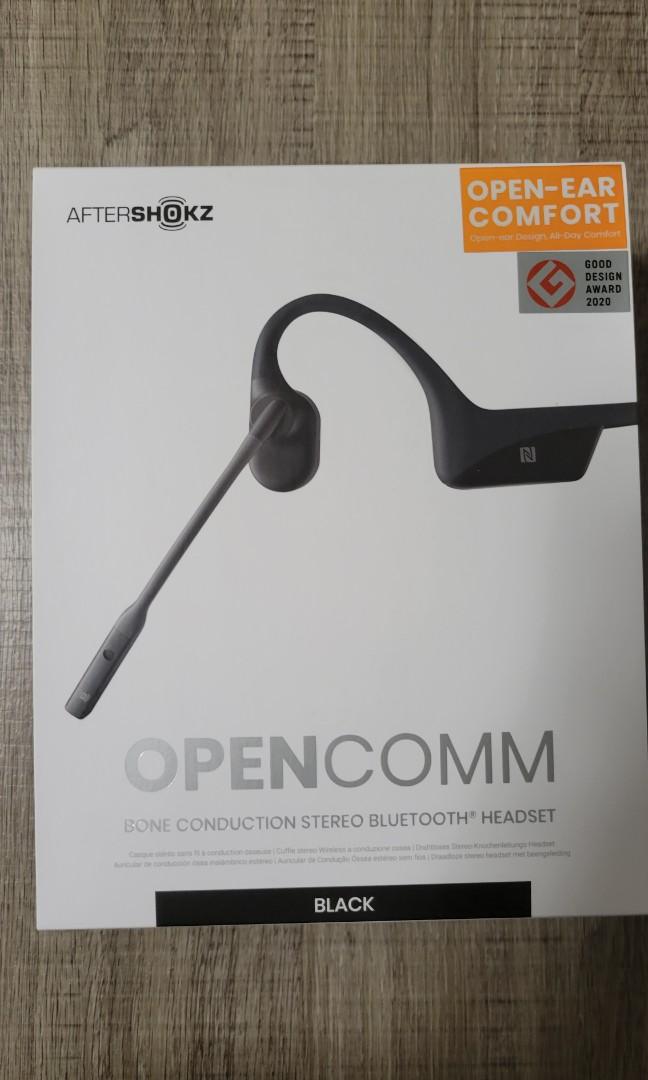 99% 新］Aftershokz Opencomm ASC100 耳骨傳導無綫藍牙耳機, 音響器材